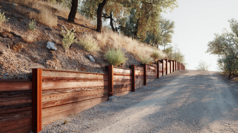 Wood Retaining Walls